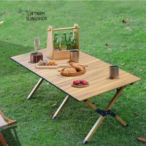 Bàn Dã Ngoại Xếp Gọn Picnic Du Lịch - Hợp Kim Nhôm Cao Cấp, Siêu Nhẹ, Khung Chắc Chắn, Độ Bền Cao
