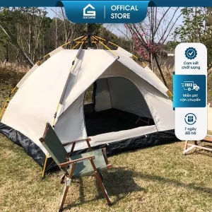 Lều Tự Bung Dã Ngoại 2 Lớp Thoáng Mát, Cách Nhiệt, Chống Nước, Cho 2-4 Người