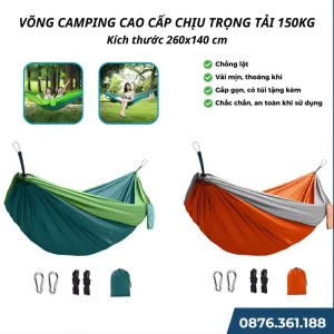 Võng Du Lịch Gấp Gọn Siêu Nhẹ, Võng Camping Dã Ngoại Tiện Lợi Cho Cắm Trại và Du Lịch