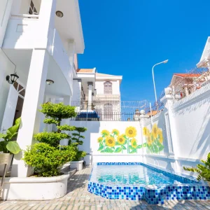 Villa vũng tàu 10 người-5 phòng ngủ, cách biển bãi sau 800m