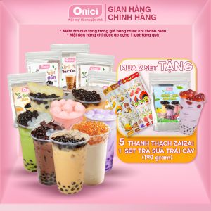 Bộ nguyên liệu pha trà sữa Phúc Long Thái Xanh - Thái Đỏ