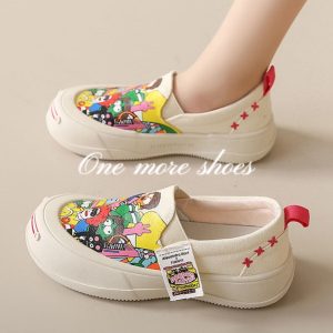 Giày Lười Nữ Vải Canvas