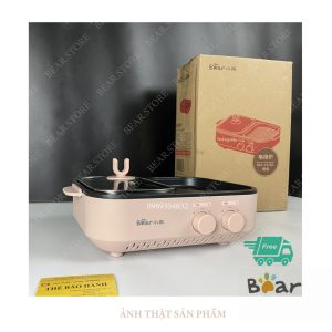 Nồi lẩu nướng 2 ngăn cao cấp Bear